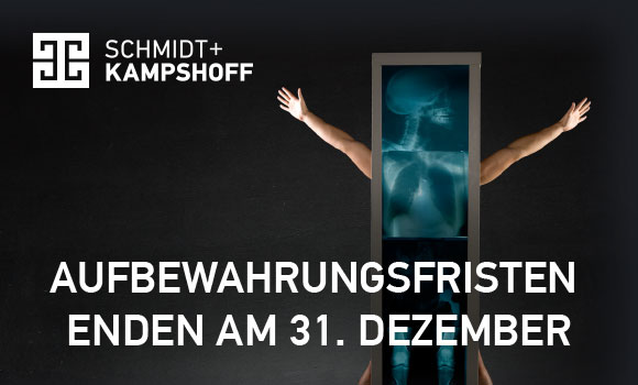 Aufbewahrungsfristen enden am 31. Dezember